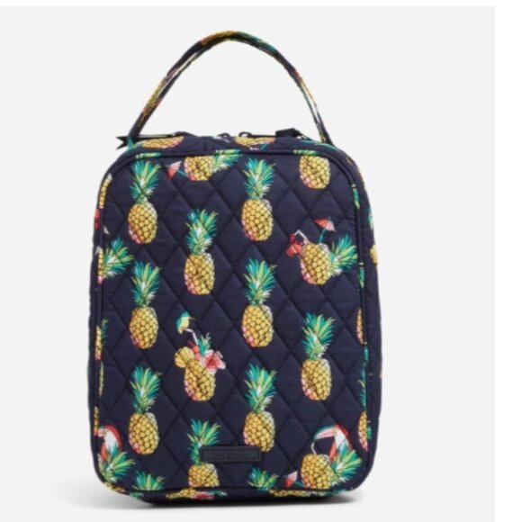 New Vera Bradley Lunch Bunch Bag Toucan Pineapple Tropical Print - Picture 1 of 7